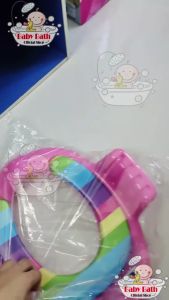 Kids Toilet Bath Seat Cover Handle Bowl With Baby Soft Chair Ring Toiletries Set Budak Tandas Duduk Mangkuk For Cushion