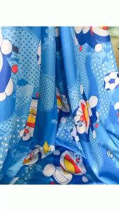 Rido - Màn che vải thun dày mịn kich thước ngang 32m cao 2m doremon xanh như hình