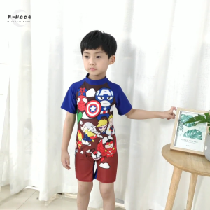 Swimming Suit Kid Baju Renang Budak Cartoon Cute Quick Dry Muslimah Swimsuit Kanak Kids Girl Boy Swimwear