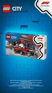[BrickMonster] Lego 60443 City F1® Pit Stop & Pit Crew with Ferrari Car