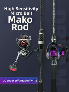 JIADIAONI | Ultra Soft Ultralight Micro Lure Fishing Rod Kit