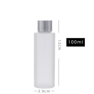 Transparent Travel Size Screw Cap Bottle for Toner Essence Water Cosmetic Sample Vial Glass Bottle with Inner Plug for Facial Care