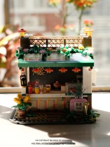 Đồ Chơi Mô Hình Khối Xây Dựng YumHeart Micro Street Scene Building Assembly Birthday Gift for Girlfriend Classmate Đồ Chơi Khối Nhựa