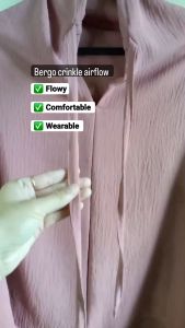 Hijab Bergo Crinkle Airflow Premium Non Ped XL Jumbo BERGO TALI CRINKLE XL KERUDUNG PED TALI JUMBO