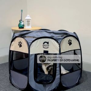 Goto Paws Kandang Kucing Lipat Portable Jumbo & Tenda Anjing 8 Panel