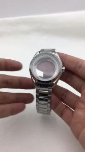 40mm Silver Watch Case Stainless steel bracelet Sapphire Glass For NH34 NH35 NH36 ETA2824 PT5000 Movement Watches Accessory