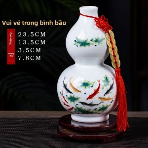 Vại Sứ Hình Dưa Hấu Mới Phong Cách Trung Quốc Handmade