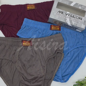 3PCS Celana Dalam Pria Dewasa Mevillon Bahan Katun / Celana Dalem Cowok Remaja - Dewasa Murah 3pcs