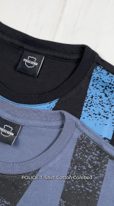 POLICE T-Shirt Cotton Combed Pria 207280361