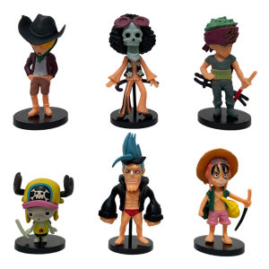 Bandai | 6pcs/set Anime One Piece Figure Action PVC Model Luffy New Action Collectible Decorations Doll Children Toys For birthday Gift