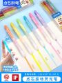 Dianshi DS805S Mechanical Fluorescent Pen Set Retro Colors Replaceable Core Macro Brand Eye Protection Writing Tool for Students. 