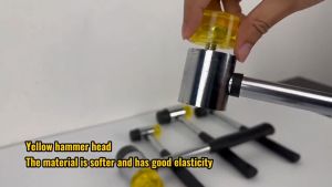 Palu Hand Mallet Double Face Bahan Karet dengan Gagang Anti Slip - Alat Pertukangan