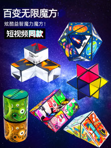 Variety Rubiks Cube Toy Three-Dimensional Infinite Flip 3D Geometric Kids Puzzle Magnetic Decompression 2 Boys 3 New Arrival Cheap