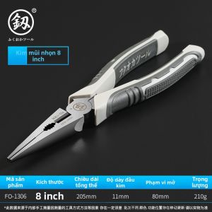 Kìm Mũi Nhọn Nguyên Kiện Fukuoka Nhật Bản Dụng Cụ Nhập Khẩu Đa Chức Năng 6 Inch 8 Kìm Mũi Nhọn Chuyên Dụng Cho Thợ Điện Đức