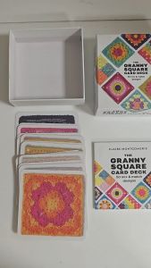 Kartu Desain Granny Square 50pcs Pola Crochet untuk Dewasa