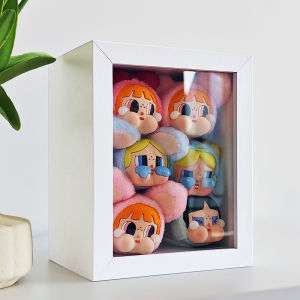 Fairy Police Girl Dustproof Plush Hanging Ornament Display Stand Storage Frame Home Decorations without Picture