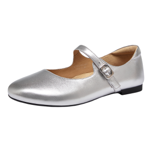 CAMEL | Soft Bottom Round Toe Ballet Style Mary Jane Flat Shoes