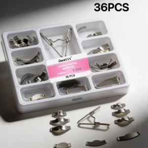 36PCS Saddle Matrix Matrices  0.05MM Sectional Forming Clips Kit No.1330