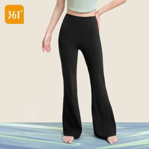 High Waist Flared Yoga Pants Womens Fitness Sporty Wide Leg Trousers 361° New 2025 Outerwear Style Yoga Long Trousers