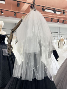 Brides Multi-Layer Fluffy Korean Style Wedding Dress Headpiece Pearl Photography Shooting New Model Womens Accessory