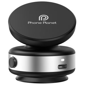 Phone Planet | Hot 360°Rotated Alloy Body Vacuum Magnetic Phone Holder Electric Suction Cup Phone Bracket For Iphone17/16/15 Samsung S26 HuaWei