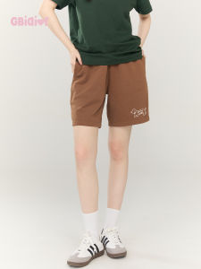 Gbiaior | Floral Gray Fleece Print Basic Casual Sport Shorts