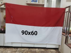 BENDERA MERAH PUTIH BAHAN KATUN POLIMIKRO 120X80 DAN 90X60