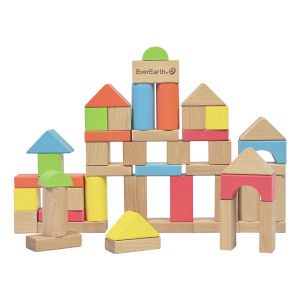 Everearth | Building Blocks Large Wooden Educational Toys for 0-3 Years
