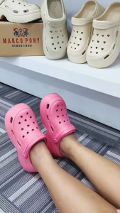 Marco Pony รองเท้าแฟชั่น ทรงมินิมอล รองเท้าส้นสูงผู้หญิง EVA สูง 5 CM. พื้นนุ่ม น้ำหนักเบา MH9031