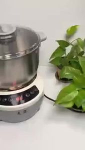 เครื่องตีแป้ง 5L/7L เครื่องนวดขนมปัง เครื่องนวดแป้ง 304โถผสมอาหารหมุนได้ สแตนเลส เหมาะสำหรับทำขนมปัง