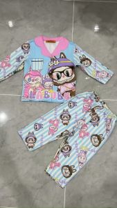 11-45kg) Bộ PIZAMA tay dài bé gái - thun lạnh 3D mềm mịn mát bền đẹp (230)