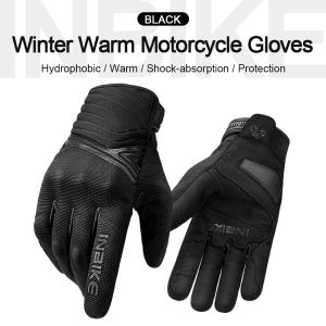 INBIKE | INBIKE Mens Winter Cycling Gloves Full Finger Touchscreen Compatible Motorcycle MTB Bicycle Gloves Shockproof for Motor Driving
