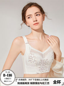 New Arrival Six Breasted Large Boob Size Concealing Bra Dandelion Temperature Change without Wire Accessory Breast Push up Centralized Adjustment Thin Intimates