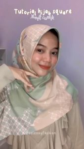 [ BISA COD ] Hijab Segi Empat Voal Premium Lasercut Terbaru // Jilbab Segi Empat Motif //  Kerudung Segi Empat Motif Bunga Bunga // Fashion Wanita // Pakaian Wanita // Hijab