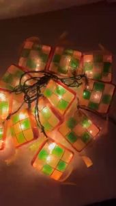 Partyforte Hari Raya 3M 12Pcs Ketupat Led Light Chain Decorations Ramadan Deco [LOCAL SELLER!]