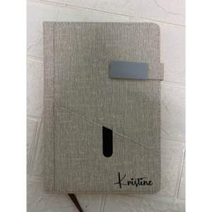 Personalized Notebook Diary Journal with Magnetic Lock and front card pocket
