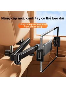 Giá Đỡ Máy Tính Bảng và Điện Thoại Điều Chỉnh Được cho Ghế Sau Ô tô