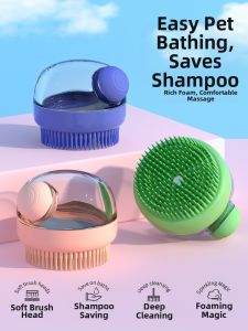 7o | Dog Cat Grooming Pet Bathing & Massage Brush