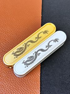 Dragon Brand EDC Magnetic Card Pushing Metal Toy Stress Relief Gadget Infinite Position Lawshen Clicking Finger Top Spin Toy