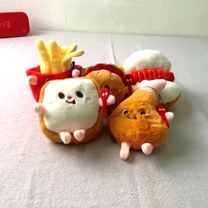 MÓC KHÓA XE BALO TÚI XÁCH HÌNH ĐỒ ĂN NHANH KFC BUGER BÁNH MÌ SANDWICH KHOAI TÂY CHIÊN CUTE