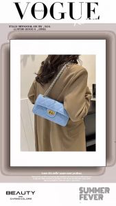 กระเป๋าสะพายไหล่ สะพายข้างงานสวยหนังอย่างดีเกรดพรีเมี่ยม หนัง PU 👀