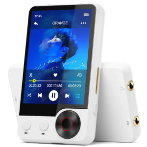 128GB MP3 Player with Boosted Bluetooth 5.3 Music Player Features HD Speaker 2.4" Touchscreen Expandable SD Card Slot Dual