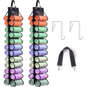 Double-sided Hanging Storage Bag with 24 Clear Pockets for Organizational Flexibility B24