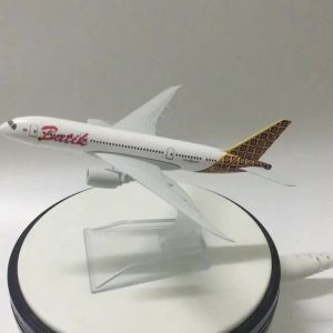 2025Batik Airlines Aeroplane model Boeing 787 airplane 16CM Metal alloy diecast 1:400 airplane model toys Collectible gifts Free