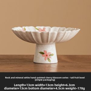 JISU | Exquisite Ceramic Fruit Plate High Foot