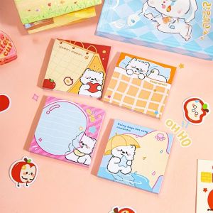 Cute Westie Dog Tearable Sticky Notes for Students High Aesthetic Adhesive Memo Pads for Messages & Reminders