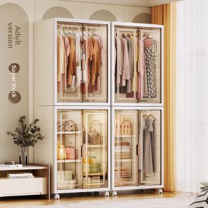 ZHUOLESHI | Foldable Adult Bedroom Storage Wardrobe