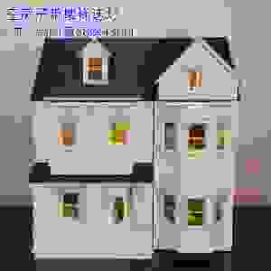 Super Large Pink Dollhouse Simulation Adjustable Elevator Full Set of Furniture Semi-Open Design Artificial Girl House Toys