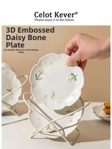 Aesthetic Ceramic Small Plates bones plate