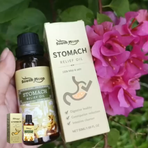 South Moon Stomach Relief Oil Soothing Stools Relieve Stomachache Gastritis Care Treatment Belly Massage Firming Body Slimming Essence Oil Gastric Indigestion Ulcer Gastritis Pain Dyspepsia Massage Diarrhea Flat Tummy Stomach Health Care(50ml)
